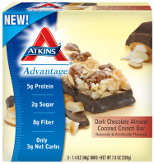 Atkins Dark Chocolate Almond Coconut Crunch Bar