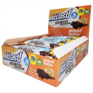 AtLast! Uncoated Protein Bar 12pack