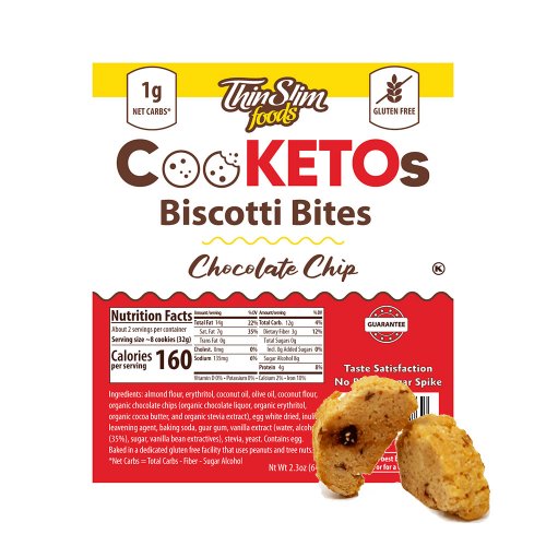 ThinSlim Foods CooKETOS Biscotti Bites - Click Image to Close