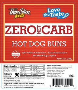 ThinSlim Foods Soft N' Fluffy ZERO Net Carb Long Rolls