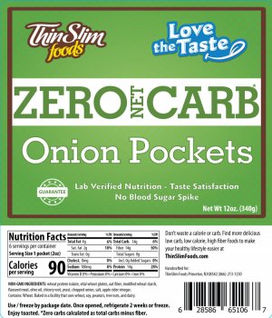 ThinSlim Foods Love-The-Taste Low Carb Onion Pockets