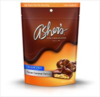 Asher's Chocolates Sugar Free Pecan Caramel Patties - Click Image to Close