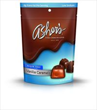 Asher's Chocolates Sugar Free Milk Chocolate Vanilla Caramels - Click Image to Close