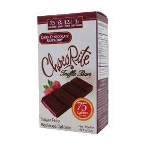 HealthSmart Foods ChocoRite Chocolate Bar, 5pack - Click Image to Close