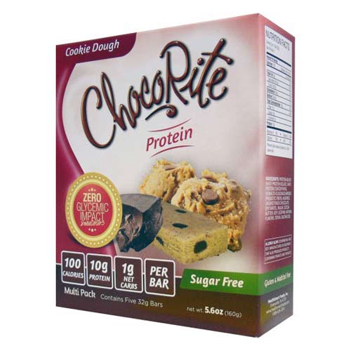 HealthSmart Foods ChocoRite Protein Bars, 5pack - Click Image to Close