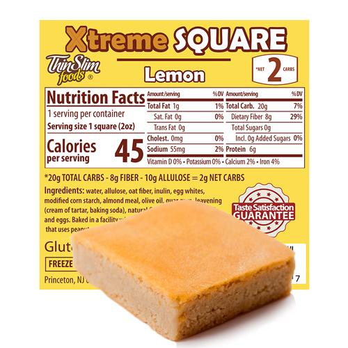 ThinSlim Foods Xtreme Squares, 6pack - Click Image to Close