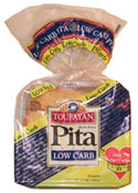 Toufayan Bakeries Low Carb Pita Bread - Click Image to Close